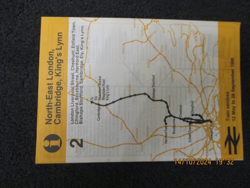 Eastern timetable north - br,