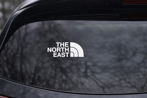 The north east vinyl decal - 'the,