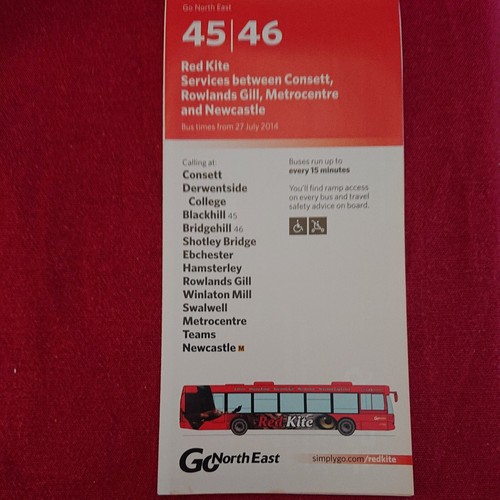 North east 46 timetable - go,